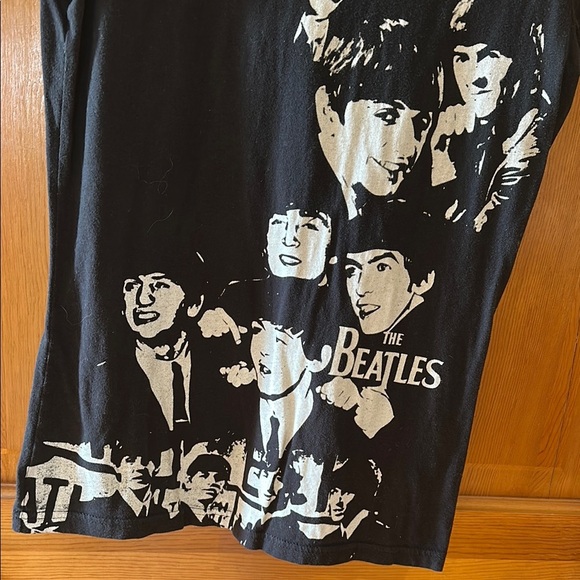 The Beatles Black Ladies T-Shirt - Picture 5 of 6